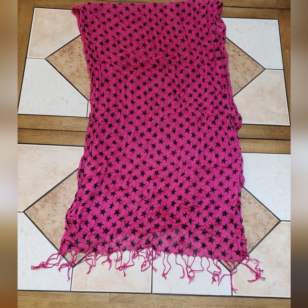 Miley Cyrus Star Scarf Pink